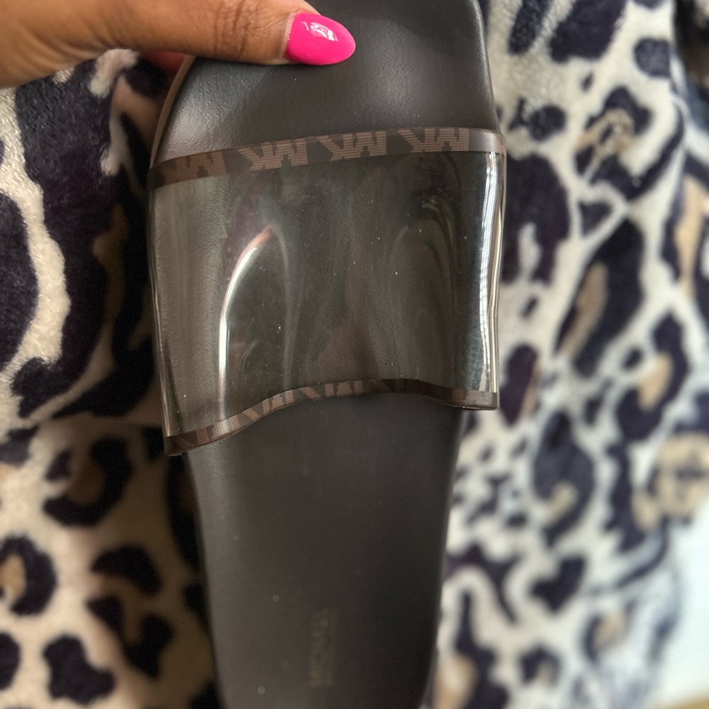 Michael Kors Black Slide Sandals